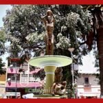 Fuente de agua en la Plaza 18 de Mayo en Punata